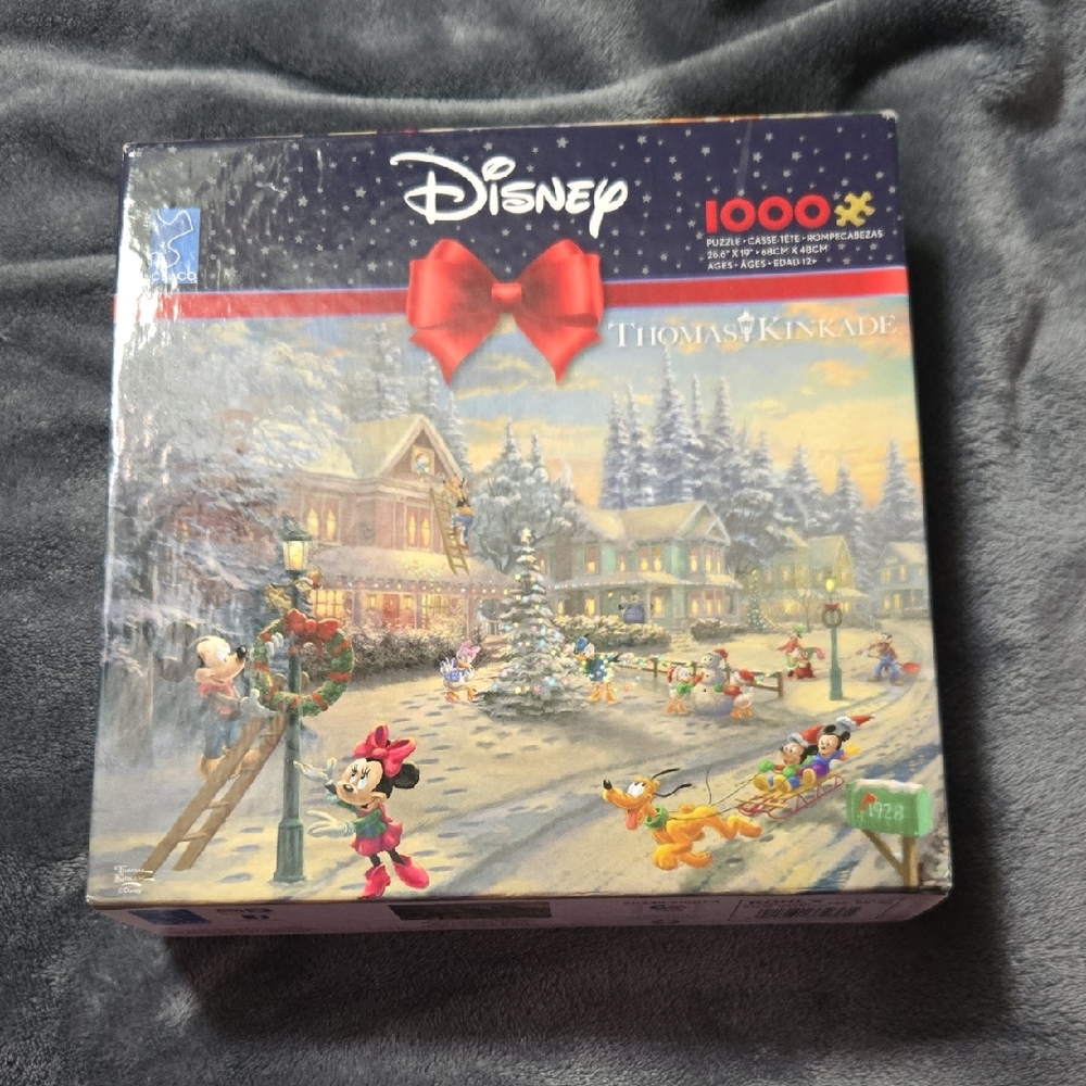 Disney Winter Wonderland Puzzle with Red and Blue Accents